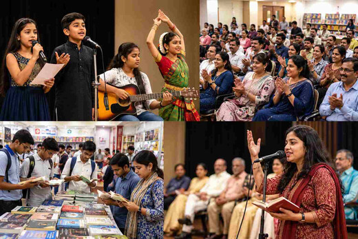 पुस्तक मेले में साहित्य और संस्कृति का संगम, प्रतियोगिताओं में छाए युवा प्रतिभागी